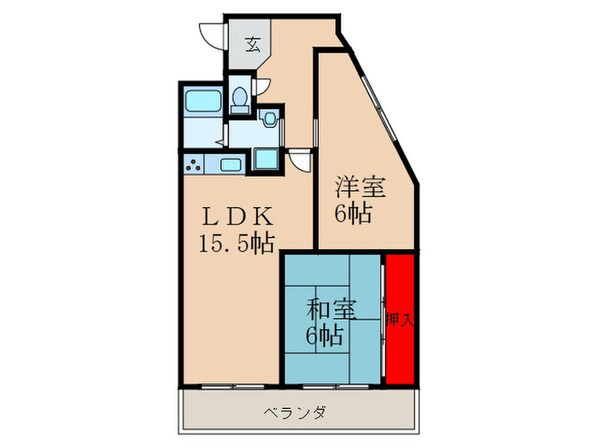 アドバンス江坂の物件間取画像